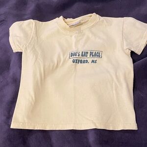 Doe’s Eat Place bright yellow tshirt